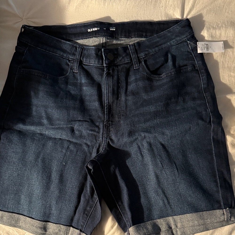 Old Navy Women's Dark Blue Jean Shorts